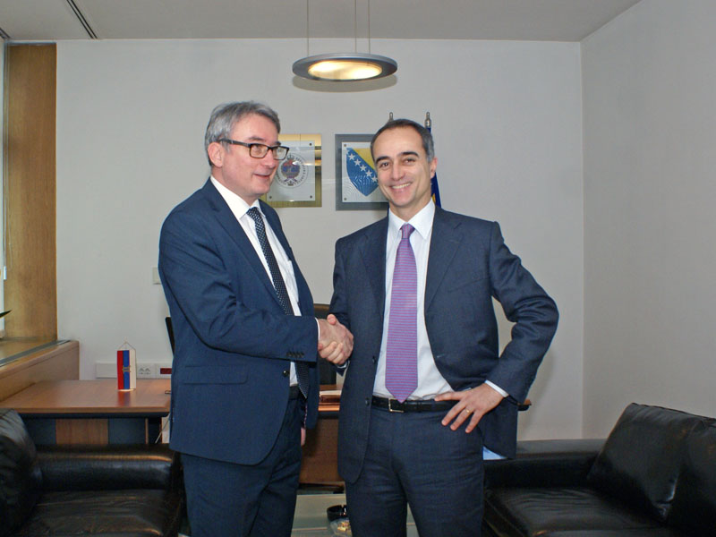 Deputy Speaker of the House of the Representatives, Mladen Bosić, met the Ambassador of Italy
